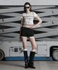 Jenyujeu Layers Micro Shorts Pants - Black