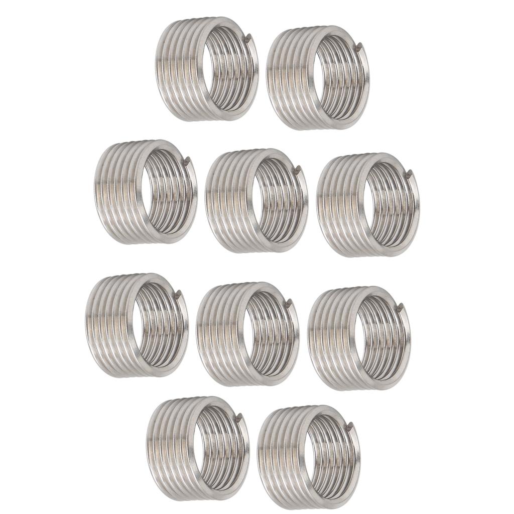 10 ks Závitových opravných vložek Ochranná pouzdra z ocelového drátu Kování M18 x 21D