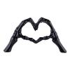 Heart Shaped Realistic Skeleton Hands Hand Bone Halloween Decoration  Love Skeleton Decoration Resin Terror Halloween Ornament