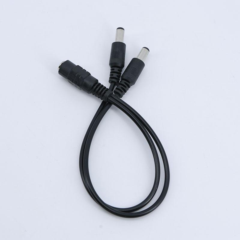 10pcs 0.3/0.5m DC 1 Female To 2 Male Way Connector Plug Power Supply Splitter Extend Cable 5.5mmx2.1mm Cord for Led Strip Light