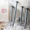 Handmade Steel Stone Flat Head & Pointed Chisels - Stonemason Tools for Cement & Stone Splitting
