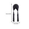 Solid Color Long Twist Braid Beanie Hat Ear Flaps Knitted Hat for Outdoor Sport