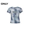 ONLY Women's Distressed Print Short Sleeve T-Shirt
