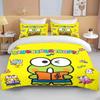 10 Sizes Sanrio Keroppi Printed Bedding Set Cartoon Anime Duvet Cover Comforter Pillowcase Boys Girls Children Adults King Gift