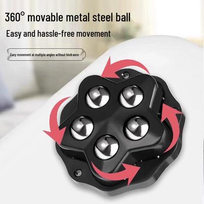 Uniwersalne kółka samoprzylepne: Kółka pięciokulkowe do łatwego przesuwania mebli bez wiercenia