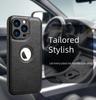 iPhone 15 Pro Leather Phone Case with Romax Design, Full Protection for iPhone 14 and 11.
