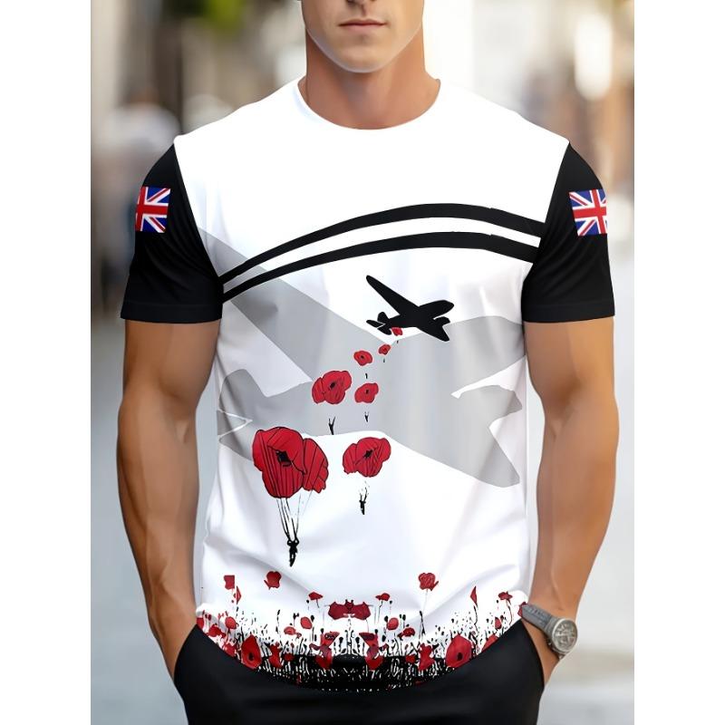 Men s Fashionable Casual Round Neck T-Shirt S