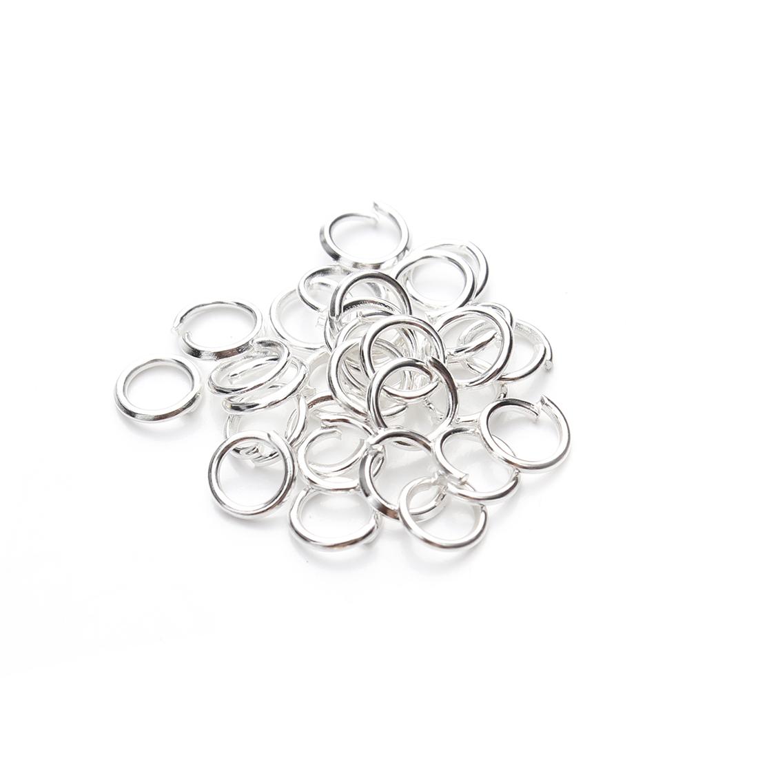 

50-200Pcs 3-20mm Single Loops Jump Rings Gold Color Split Rings For Jewelry Making Connectors DIY Bracelet Supplies Accessories 3mm 200Pcs срібний