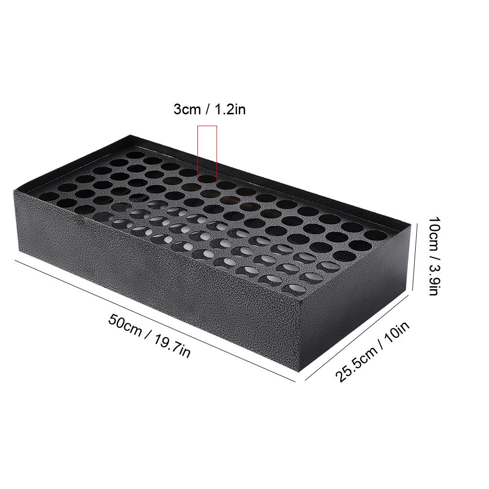 78 Holes Iron Tattoo Pigment Rack Tattoo Ink Display Holders Support Black Baking Varnish Color