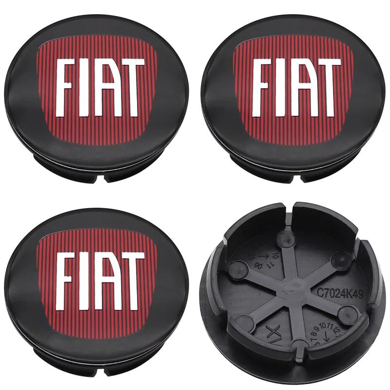 4ks 50mm 3D logo automobilový znak Krytky středových krytů kol auto Ráfek úprava prachotěsné kryty znaků stylingové doplňky Pro FIAT