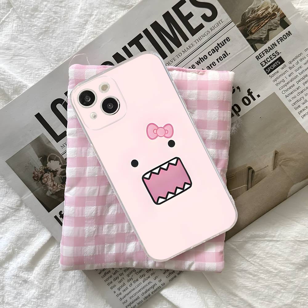 Domo Kun Phone Case For iPhone 17 16e 16 15 14 13 12 11 Mini Pro Max Shell