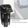 2Pcs Trolley Casters Replacement Heavy Duty Roller Wheel for Luggage Box Suitcase 360 Degree Swivel Kit SilentWheel