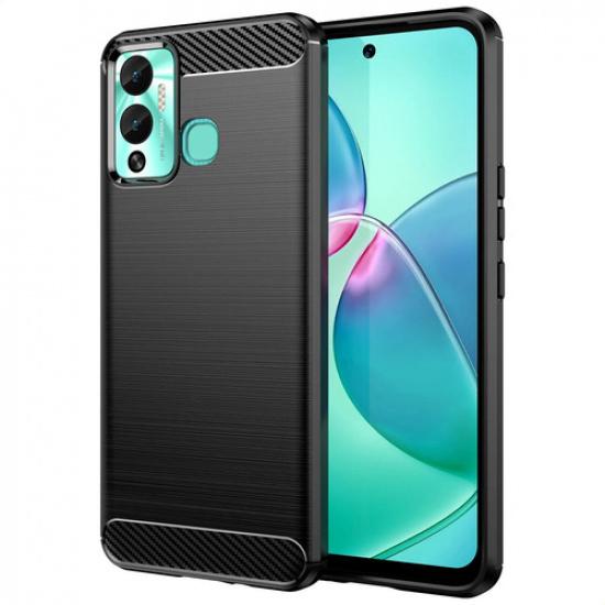 

Phone Case For Infinix Hot 12 Play Nfc ,flexible Tpu Fiber Protective Cover For Infinix Hot 12 Play Nfc чёрный