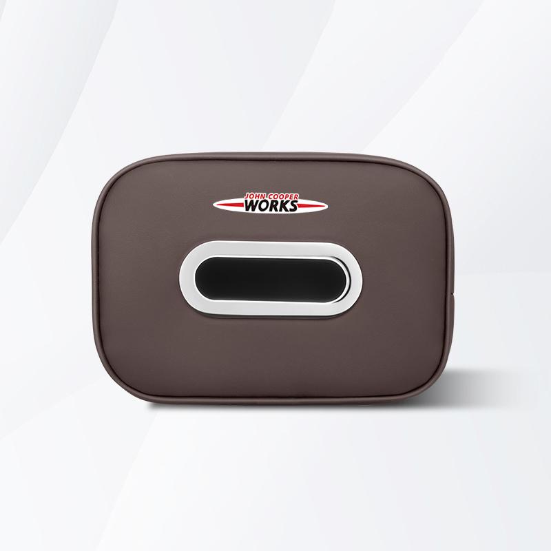 Microfiber Car Tissue Bag Hanging Vehicle Napkin Box For Mini Cooper JCW Works R56 R50 F54 F55 F56 F57 F60 R52 R53 R55 R58 R57
