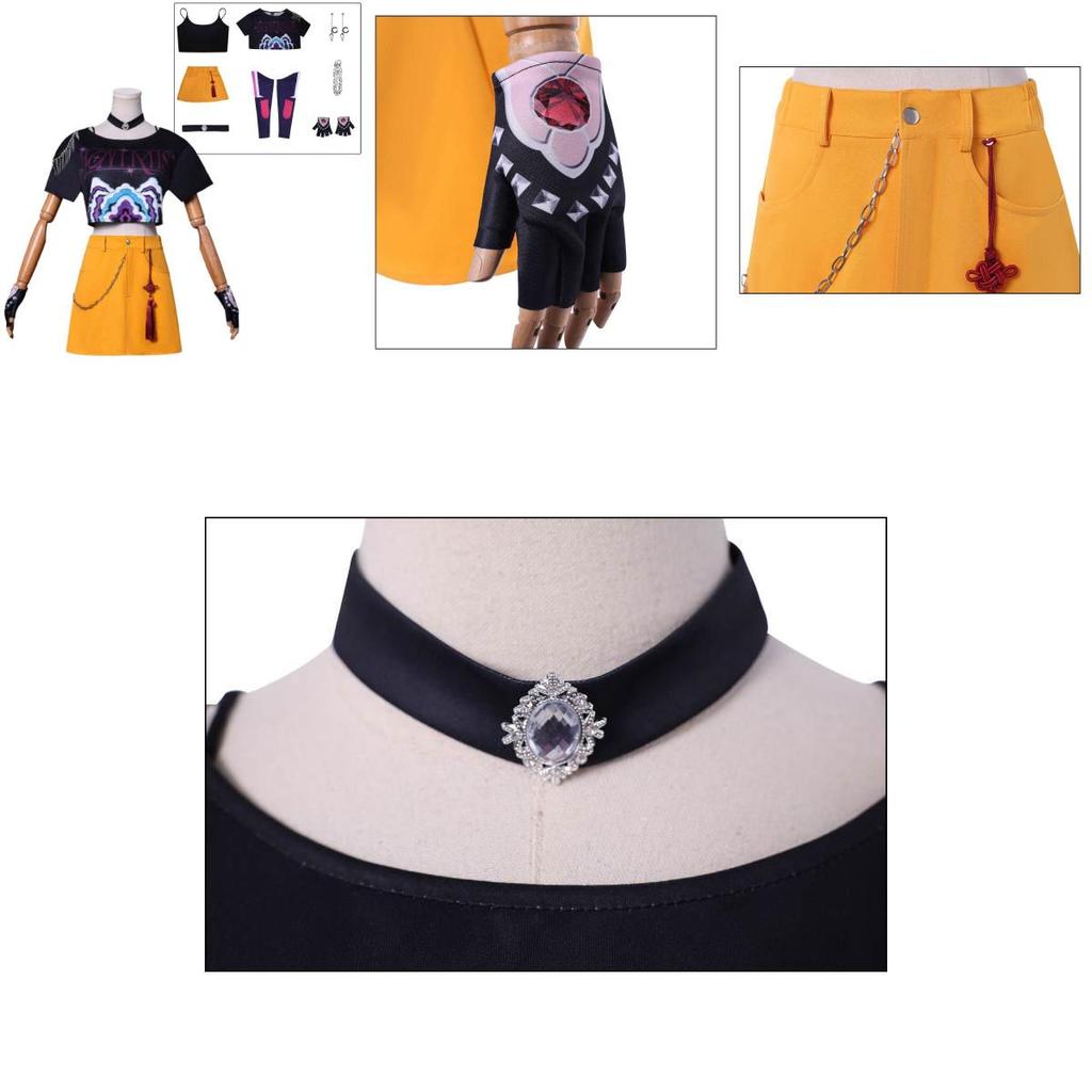Kpop Demon Hunters Mira Cosplay Costume With Polyester Fabric For Game Anime Role Play Adults
