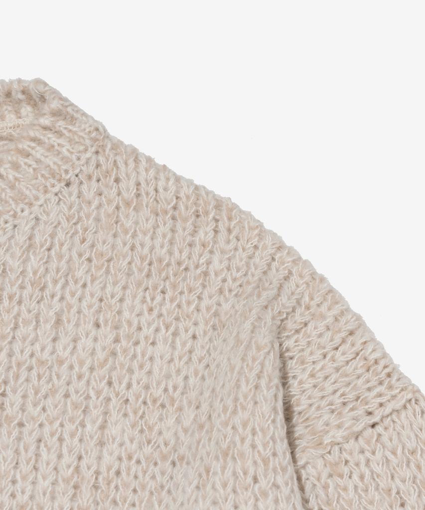 OTHERFITS Alpaca Round Wool Knit (Ivory)