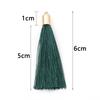 20pcs/lot Colorful Silk Tassels Metal Caps Tassel Charms Pendant For DIY Jewelry Making Handmade Earrings Pendant Accessories
