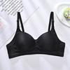 Spring and Summer Solid Color Middle School Students Development Period Cotton Bra Without Steel Ring Breathable Thin New Bra