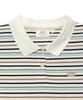 LEE Women'S Multi-Stripe Collared T-Shirt Ivory
