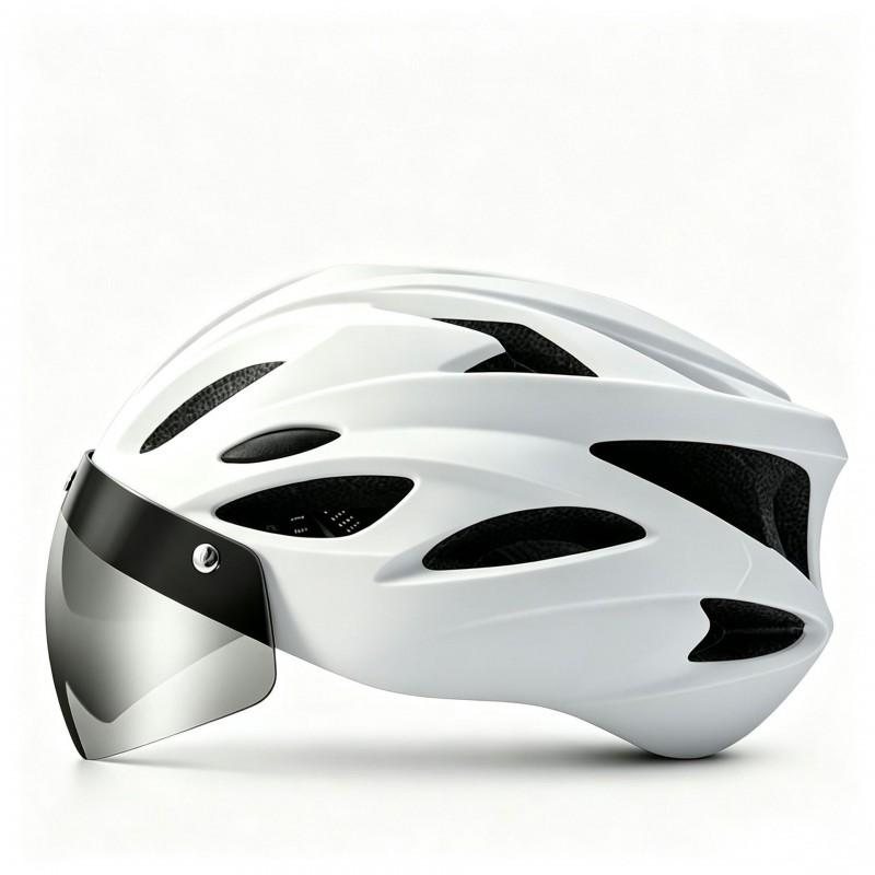 Matte Multi-Color Cycling Helmet Unisex Road Mountain Bike One-Piece Molded Magnetic