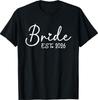 Bride Est. 2026 Matching Bride Groom 2026 Engagement Wedding T-Shirt
