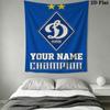 Custom Dynamo Kyiv Wall Hanging Printed Fabric Blanket Decorative Tapestries for Bedroom Living Room Home Decor