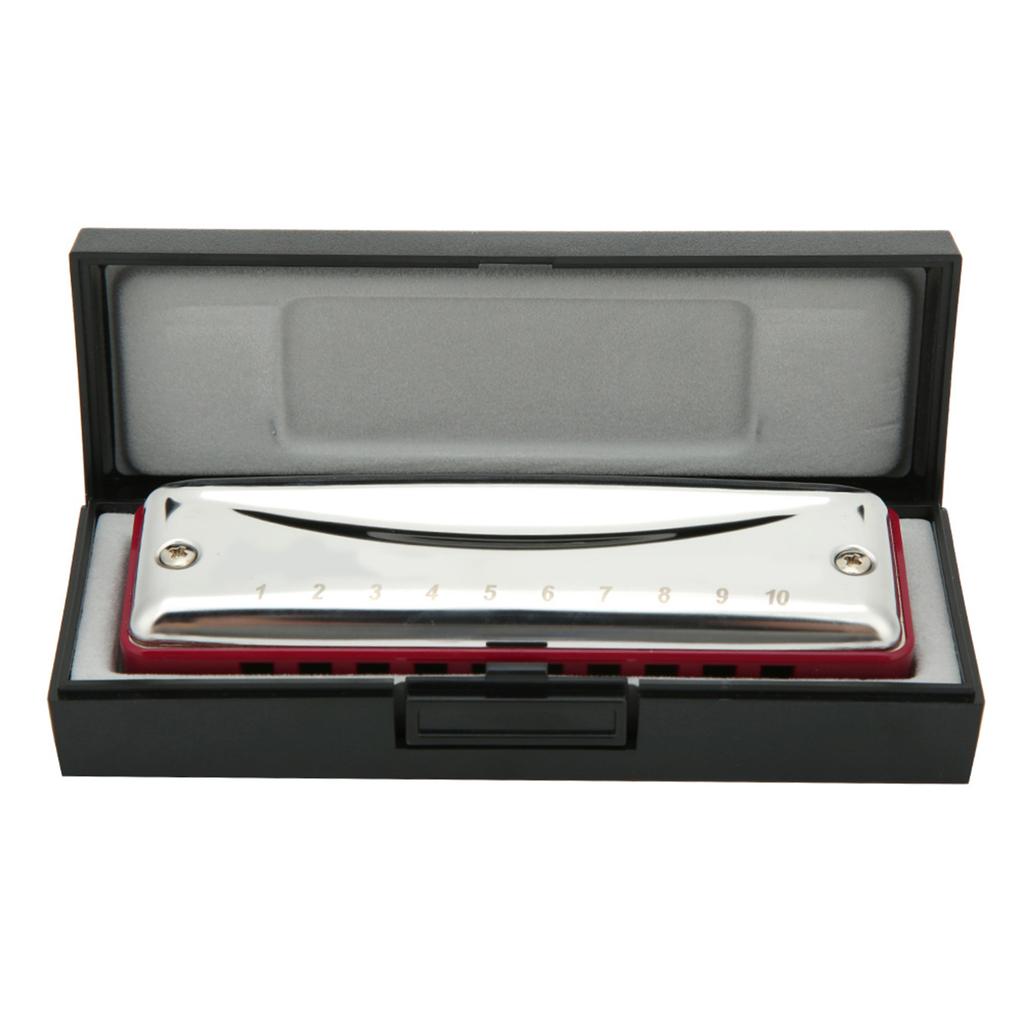Blues Harmonica 10‑Hole Mouthorgan A Key Portable Beginner Gift Wind Instrument Waterproof
