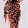 Sequins Sequin Fringed Skirts Bohemian Belly Dance Belt Dancer Dancer Skirt  Women