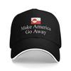 Make America Go Away Greenland Suppport  Baseball Cap  Men Women Summer Fashion Hiking Fishing High Quality Snapback Cap