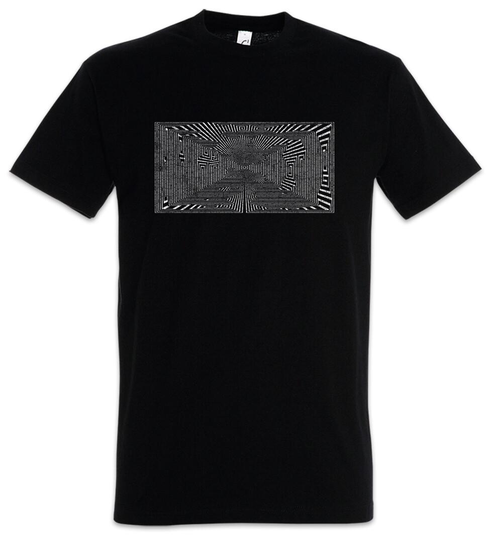 

3D Maze T-Shirt Mens Womens Tees Top Labyrinth Mystic Hypnosis Hypnotize Spiral Symbol Sign Circle 2XL