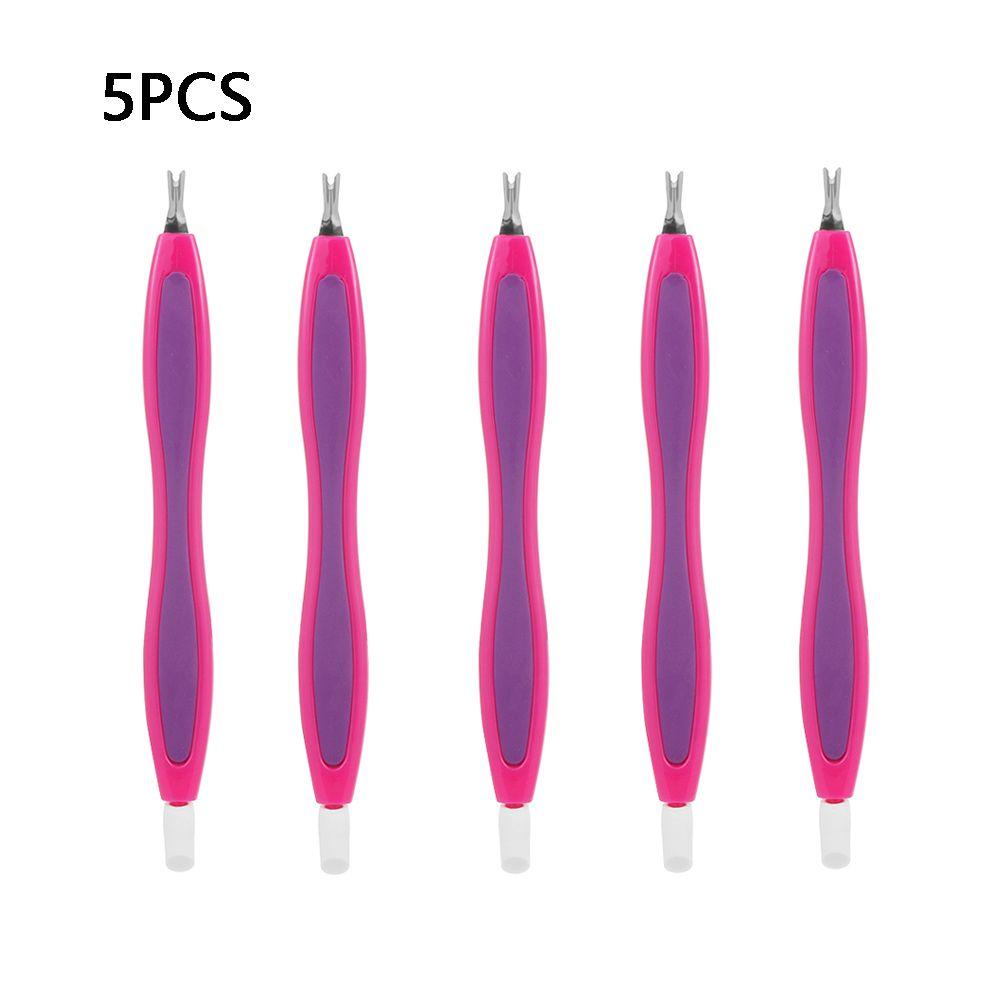 V-shaped Nail Tips Pusher Manicure Tool Cuticle Remover Dead Skin Trimmer Nail Art Fork Nipper