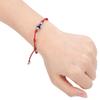 Dainty Bracelet HandWoven Blue Eye String Good Luck Bracelet Rope for Couples Lovers(Red )