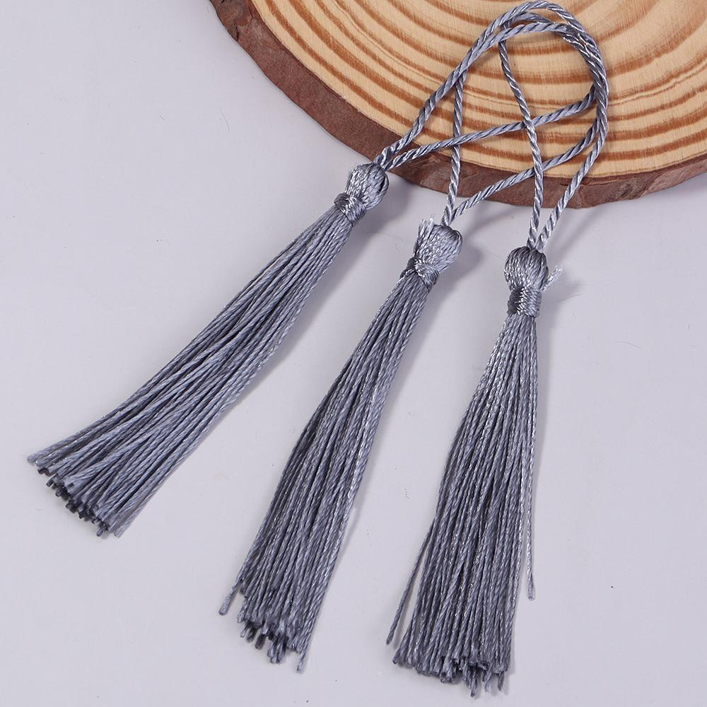 30-100pcs/lot Colorful Polyester Silk Tassel Fringe Cotton Tassels Trim For Sewing Curtains Accessories DIY Bookmark Decoration