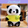 Adorable 25cm Cute Panda Plush Toy With Soft Short Fur Ideal For Kids Birthday Gifts