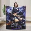 Vintage Solos Levelings  Anime  Coral Fleece Plush Throw Blanket  Blankets for Bed Bedroom Warm Plush Thin Quilt,