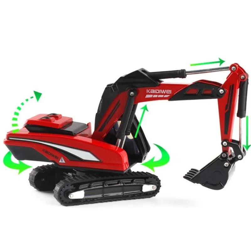 1/87 Excavator Diecast Alloy Tractor Static Engineering Model Simulation Engineering Vehicle Children Gifts Construction Toys