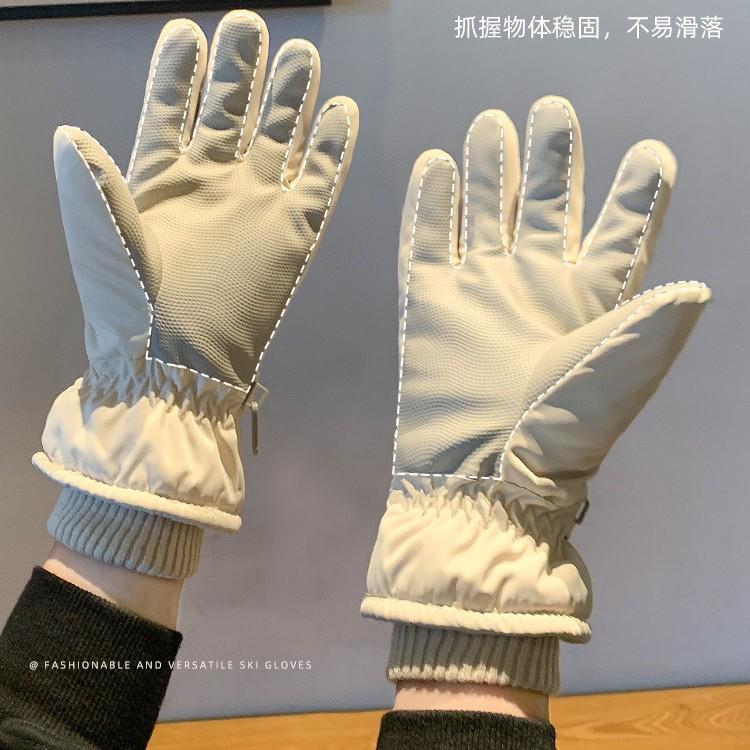Cycling Gloves Women's Warm Thickened Velvet Can Northeast Electric Vehicle Cold Winter Ski Gloves