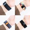 Nylonklockarmband för Whoop 5.0 Armband Vävtyg Klockarmband med Skydd för Whoop 4.0 Sportarmband Magnetiskt Band