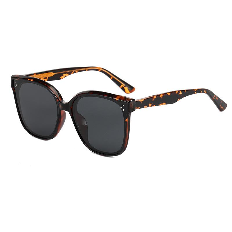Pin Gm Sunglasses For Women'S Street Photography, Large Frame, Round Face, Thin Polarized Sunglasses, Uv-Proof Glasses