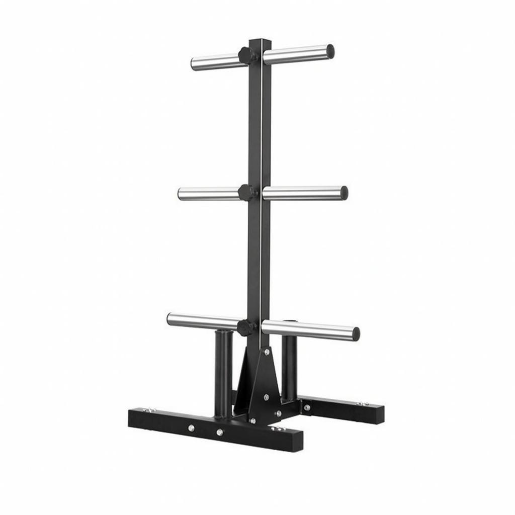 Barbell Plate Storage Rack Universal Weight Safeguarding for Home Gym