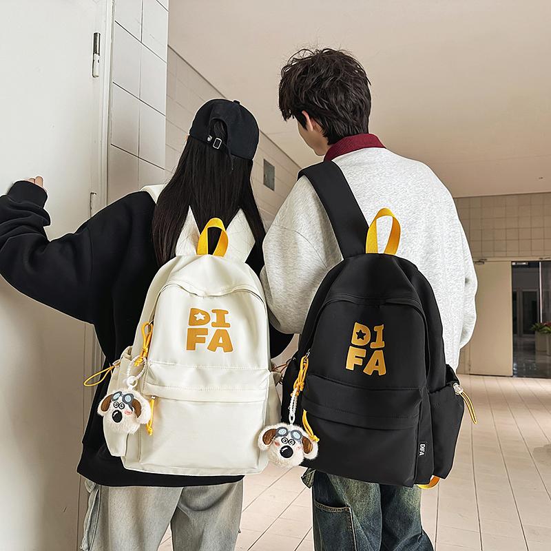 Campus Schoolbag Junior High School Student Backpack Unisex Large Capacity Travel Lightweight Backpack