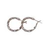 Silver Needle Twist Metal Earrings: Cold Style, Versatile, Fashionable, High-End Light Luxury.