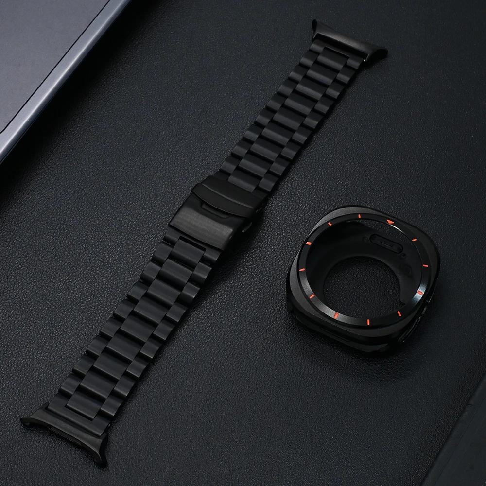 

Титановий чоловічий ремінець для Samsung Galaxy Watch Ultra 7 47 мм Металевий корпус Покриття Розкішний ремінець для GALAXY WATCH 47MM ULTRA 7 Браслет Galaxy Ultra 47mm