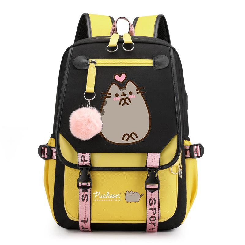 Cartoon Cute Printed School Bag Outdoor Travel Oxford Cloth Backpack