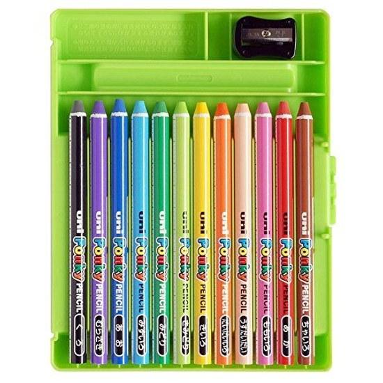 Mitsubishi Pencil Colored Ponky Kids 12 Colors K800PK12CLT