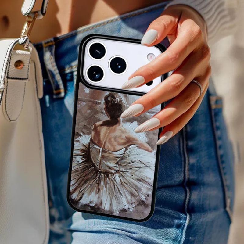 Ballerina Dance Phone Case For iPhone 17 Air 14 15 13 12 Max Cover For Apple 14 15 16 16e 11 Pro Max Plus Coque