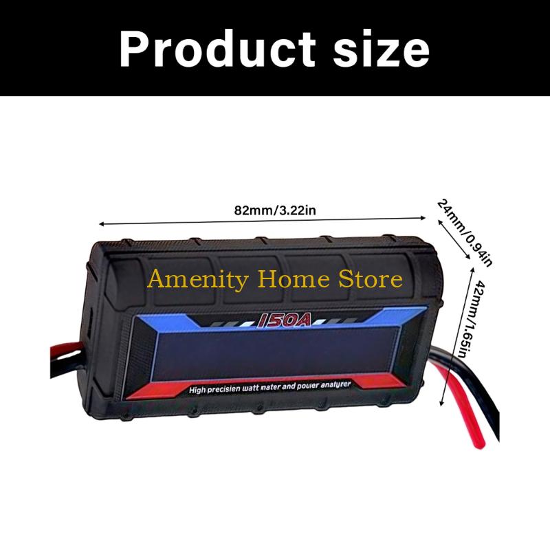 F26C Power Watt Detector Monitor 150A Watt Meter Power Analyzers 8-60V LCD Digital Voltmeter Ammeter Voltages Amp Meter