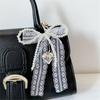 Aesthetic Keychain Charms,Lace Pearls Bows Bag Charm Pendant Sweet Heart Bows Keychain Charms Hanging Ornament for Women
