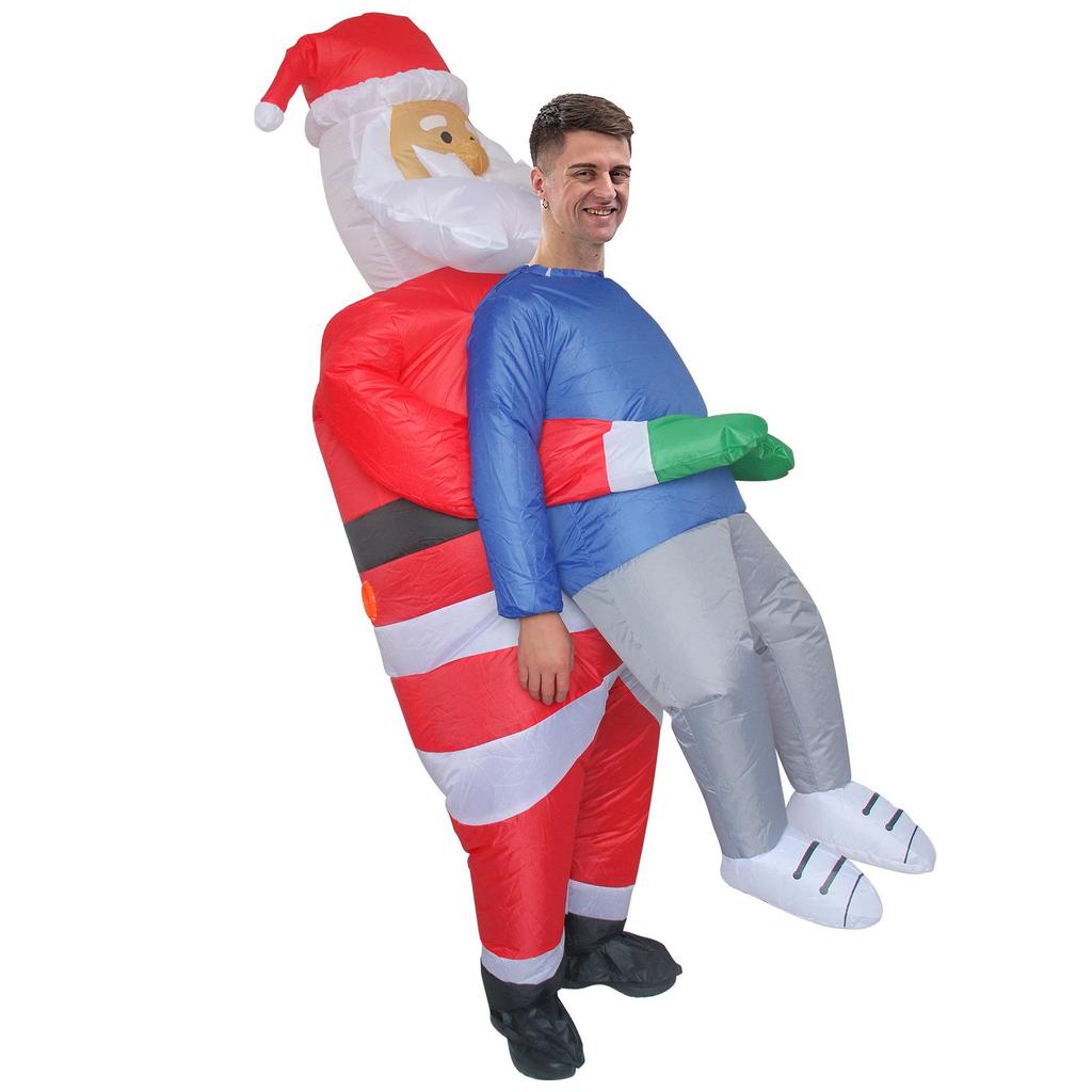 Halloween Santa Claus Snowman Reindeer Inflatable Costume - Christmas Tree Gingerbread Man Outfit