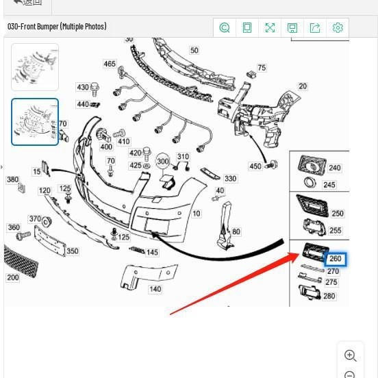 Mercedes-Benz W204 GLK300 Front Bumper Fog Light Frame Accessories
